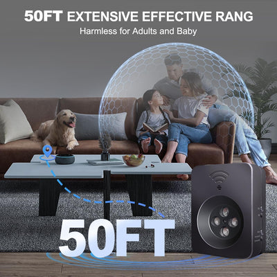 Ultrasonic Dog Bark Deterrent - anti Barking Device Dog Barking Control Devices with 3 Modes，Stop Barking Neighbors Dog | 50Ft Range，Indoor & Outdoor | Safe & Effective for Small，Medium & Large Dogs