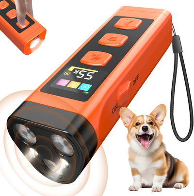 Dog Bark Deterrent Device, 2025 anti Barking Device for Dogs 65FT Far Ultrasound Dog Bark Deterrent, Humane Alternative to Training Collars, Works Indoors & Outdoors - Stubborn Barking Solution
