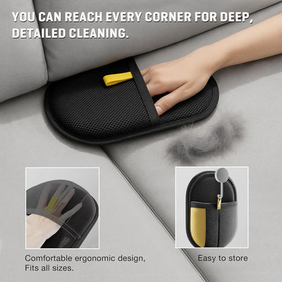 Pet Hair Remover Gloves for Cats & Dogs, Electrostatic Pet Hair Removal Gloves Brush for Pets Hair, Upgraded Animal Fur Removal Tool, Reusable Cats & Dogs Grooming Gloves for Hair Removal (1)